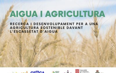 Inscripcions obertes per a la jornada “Aigua i agricultura: Recerca i desenvolupament per a una agricultura sostenible en un context d’escassetat d’aigua”