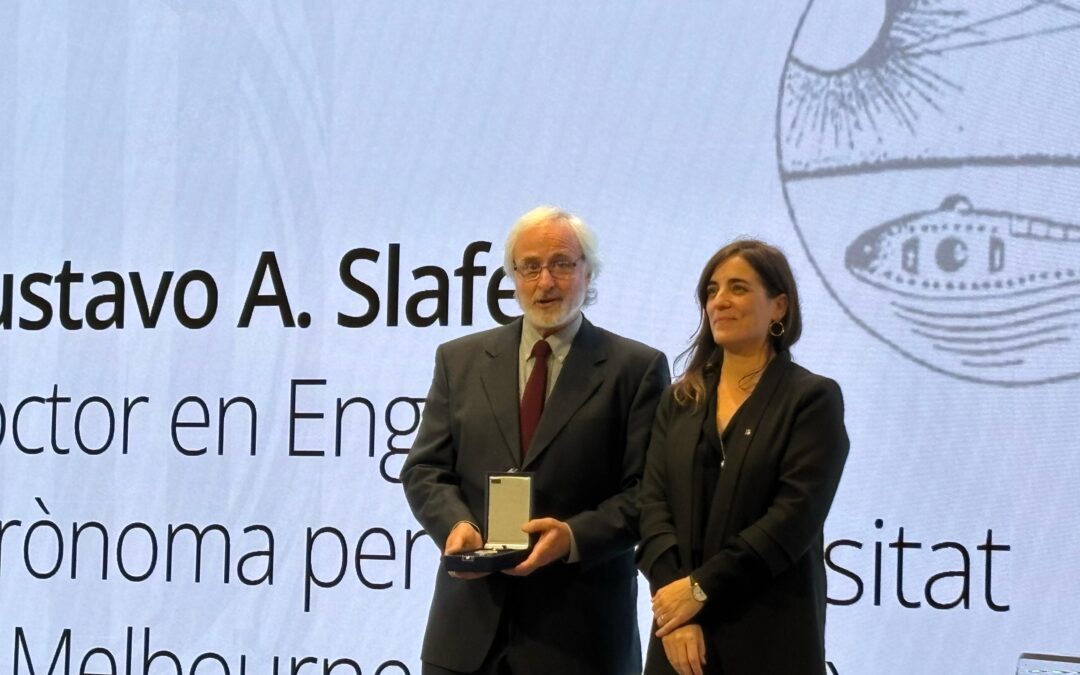 Researcher Gustavo Slafer Receives the Narcís Monturiol Medal for Scientific and Technological Merit